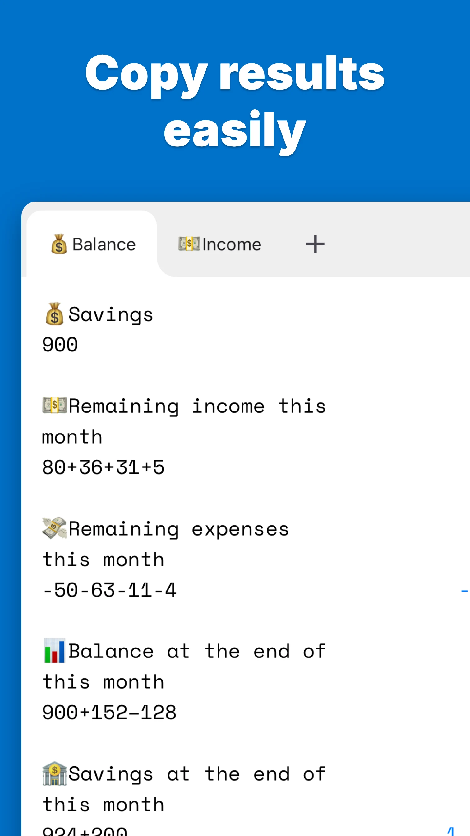 CalcNotes - Calculation memo screenshot