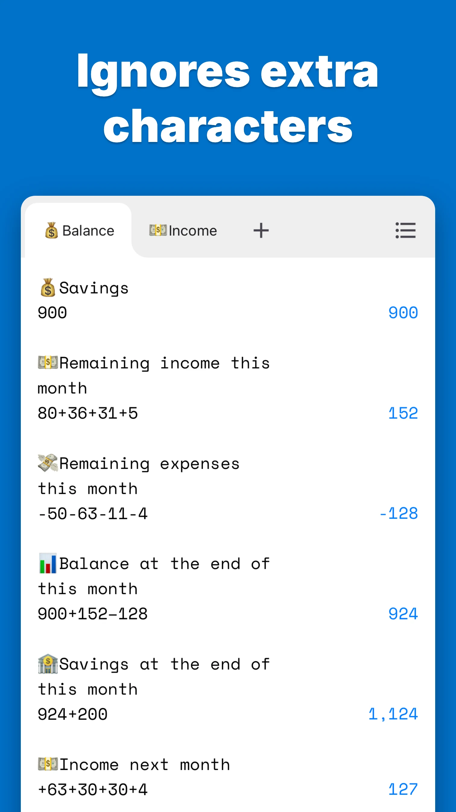 CalcNotes - Calculation memo screenshot