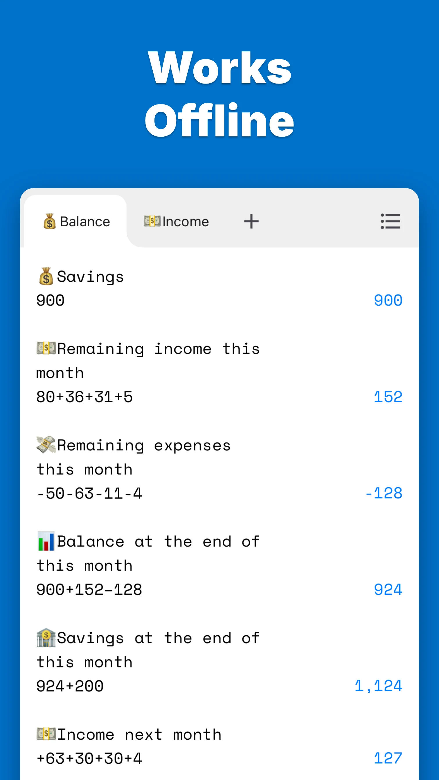 CalcNotes - Calculation memo screenshot